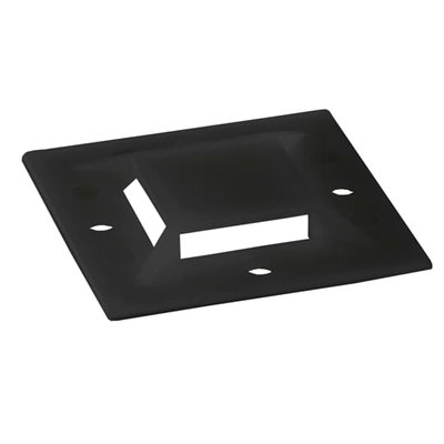 4WAY MTG BASE 1.5X1.5IN BLK NYL ADH
