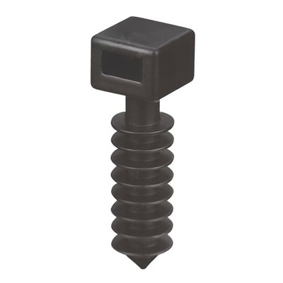 WALL PLUG .39X..39IN BLK NYL MSNRY