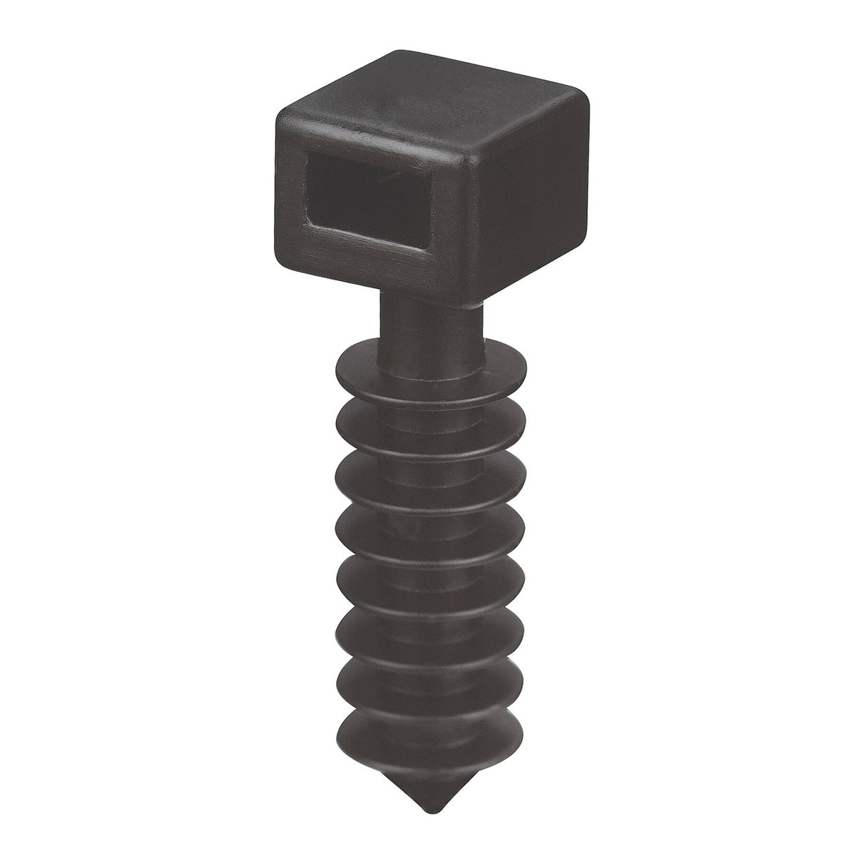 WALL PLUG .39X..39IN BLK NYL MSNRY