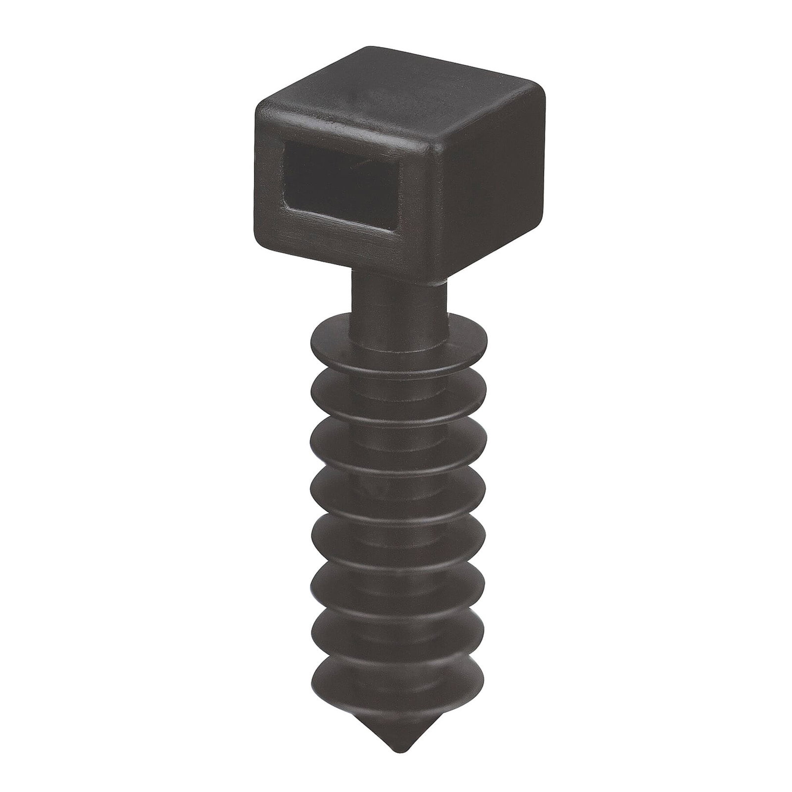 WALL PLUG .39X..39IN BLK NYL MSNRY