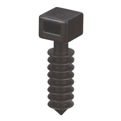 WALL PLUG .39X..39IN BLK NYL MSNRY
