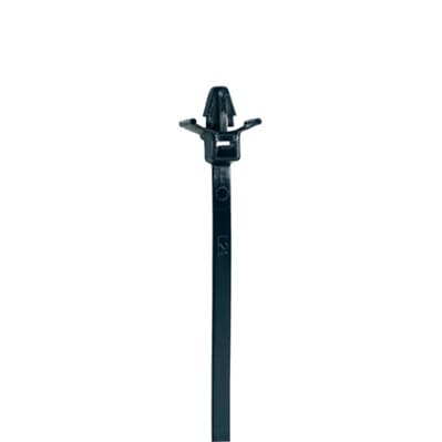 CABLE TIE 50LB 8IN BLK NYL PUSH MNT