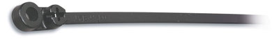CABLE TIE 50LB 6IN BLK NYL MTG HOLE