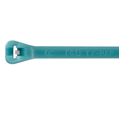 CABLE TIE 50LB 14IN AQUAMARIN ETFE