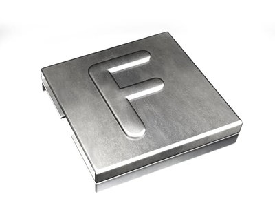TY-MET LETTERA 'F' SS316 100pz