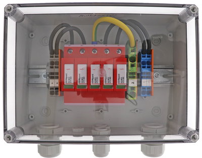 Cassetta di stringa in involucro IP65 per impianti FV 2MPPT e 1 stringa a 1100 Vdc
