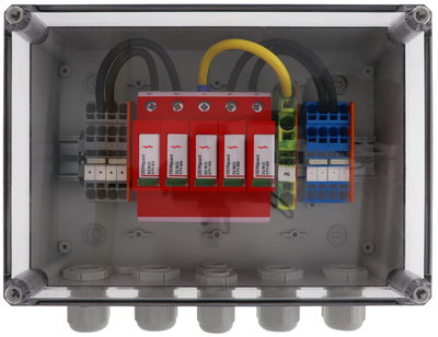 GAK im Gehäuse IP65 f. PV-Anl. 2MPPT und 2 Strings b. 1100V DC