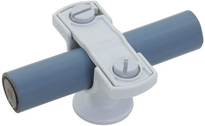 Staffa portafilo PA grigio per conduttura HVI / CUI D 20mm con rivestimento D 30mm e IG M8