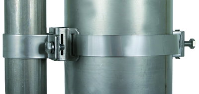 Collare di fissaggio con fascetta per tu bi d 50mm e nastro tenditore D 90-300mm p. DEHNiso-Combi