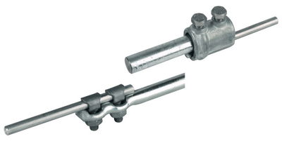 Aste di adduzione Fe/tZn  -SET- L 1500mm  con manicotto di sezionamento e vite KS