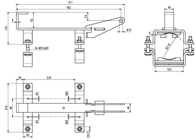 Hammeraufnahme St/tZn für Bosch GSH27 – Immagine 2 di 2