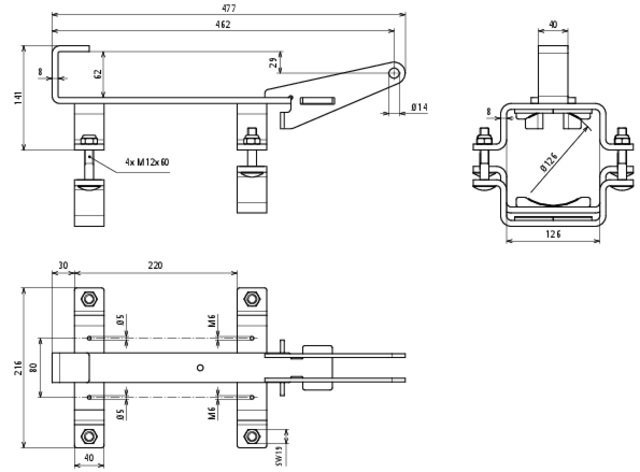 Slitta guida per martello demolitore Fe/tZn per Bosch GSH 27 VC – Immagine 2 di 2