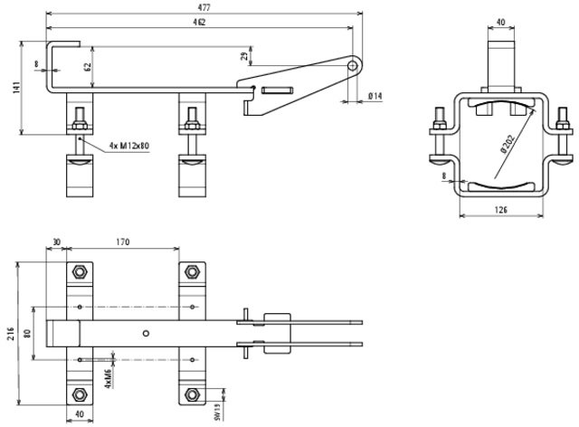 Slitta guida per martello demolitore Fe/tZn per Hilti TE 3000 AVR – Immagine 2 di 2