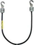 Cavo di messa a terra 16mm²/L 1,0m nero con 2 capicorda (B) aperti M8/M10