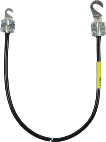 Cavo di messa a terra 16mm²/L 1,5m nero con cad. 1 capocorda (B)M8/10 (A)M5/6