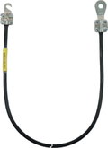 Cavo di messa a terra 10mm²/L 1,0m nero con cad. 1 capocorda (C)M8 e (A)M5/6