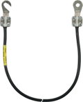 Cavo di messa a terra 10mm²/L 0,5m nero con cad. 1 capocorda (C)M8 e (B)M8/10