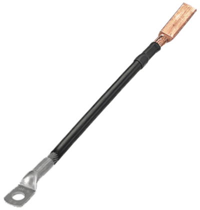 Erdungsbrücke für Großrohrerdung mit Kabel- schuh D 17mm und Lasche 80X30mm L 500mm