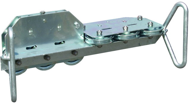 Macchina raddrizzafilo Fe/gal Zn per Td 7-10mm con 10 rulli e maniglia