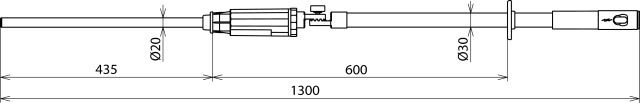 Rivelatore di tensione PHE III 20kV 50Hz  cat. S con snodo a scatti – Immagine 2 di 2