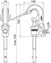 Pinza di fase D 4-30mm codolo a baionett a capocorda PK1 16-70mm² con guida per l 'aggancio