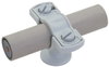 Staffa portafilo PA grigio per conduttura HVI D 23mm con rivestimento D 30mm e IG M8