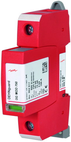 Limitatore di sovratensione Tipo 2 DEHNguard S WE unipolare Uc 600V AC con FM