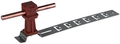 Staffa portafilo per tetti UNIsnap INOX/ P marrone H 36mm Td 8mm con staffa punzo nata L 205mm