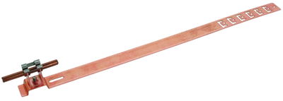 Staffa portafilo per tetti UNIgrip Cu H 20mm Td 8mm con staffa punzonata L 475mm