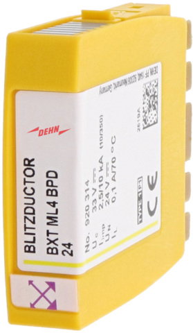Modulo di protezione per corrente da fulmine per una coppia di fili BLITZDUCTOR XT con LifeCheck