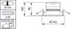 830 bianco caldo - Power supply unit - Ottica speculare C - Connettore a pressione 6 poli - Protetto contro l'accesso con un dito - Colore: Bianco RAL