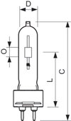 MASTERColour CDM-T - Halogen metal halide lamp without reflector - Classe di efficienza energetica (ELL): A