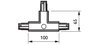 3-circuit track - T-coupling piece left - T-COUPLER LEFT