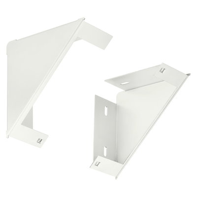 Mounting bracket with end plate - Gray aluminum (9007)
