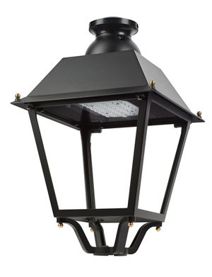 Villa LED gen2 - LED module 5000 lm - 830 bianco caldo - Power supply unit - Classe di isolamento II - Distribuzione media (DM) 50 - Vetro piano FG