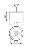 830 bianco caldo - Power supply unit - Riflettore R - Unità di connessione 3 poli - Protetto contro l'accesso con un dito - Grigio GR - Colore: Grigio