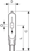 MASTERColour CDM-TC - Halogen metal halide lamp without reflector - Classe di efficienza energetica (ELL): A