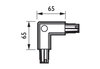 3-circuit power track adapter with DALI pulse control GAC600 - Angolo esterno 90° CCPE