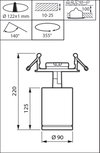 StyliD Evo Semi Recessed - 1 pc - LED Module, system flux 2700 lm