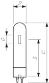 MASTER SDW-T - High pressure sodium-vapour lamp - Potenza: 50.0 W - Classe di efficienza energetica (ELL): B