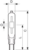 MASTERColour CDM-TC - Halogen metal halide lamp without reflector - Classe di efficienza energetica (ELL): A