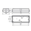 LEDINAIRE Square WALL MOUNTED WL055 - 830 bianco caldo - Power supply unit - Classe di isolamento II - Luce d'emergenza durata 3 ore EL3 - Bianco WH -