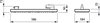 SM500 - LED Module, system flux 7900 lm - 840 bianco neutro - Power supply unit - Double asymmetric optic 20° wide beam - Grigio GR