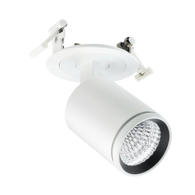 StyliD Evo Semi Recessed - 1 pc - LED Module, system flux 2000 lm - Power supply unit - Ottica fascio stretto NB - Colore: Bianco WH
