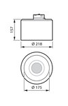 830 bianco caldo - Power supply unit with DALI interface - Riflettore R - Unità di connessione 5 poli - Protetto contro l'accesso con un dito - Grigio