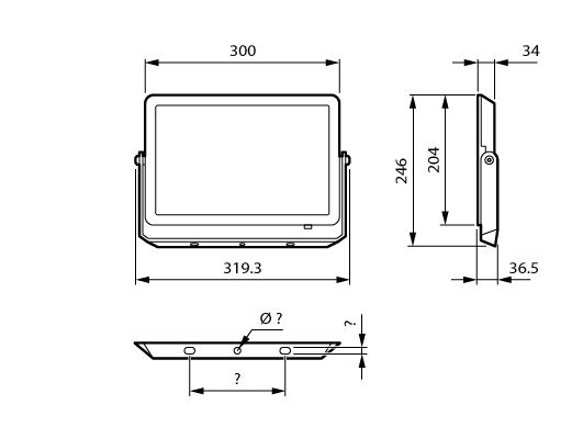 Proiettori Mazda gen2, 100 W, 9500 lm, 6500 K, CRI80, Simmetrica, IP65 – Immagine 11 di 11