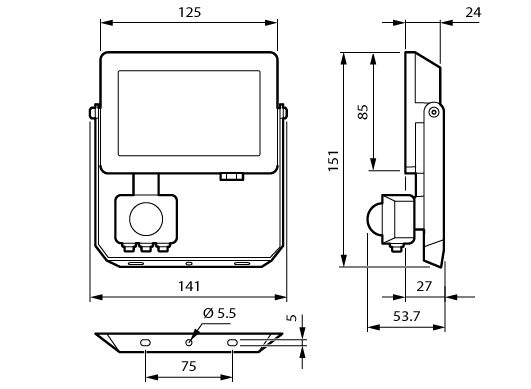 Proiettori Mazda gen2, 20 W, 1900 lm, 4000 K, CRI80, Dimmer basato su sensore, Simmetrica, MDU1, IP65 – Immagine 31 di 31
