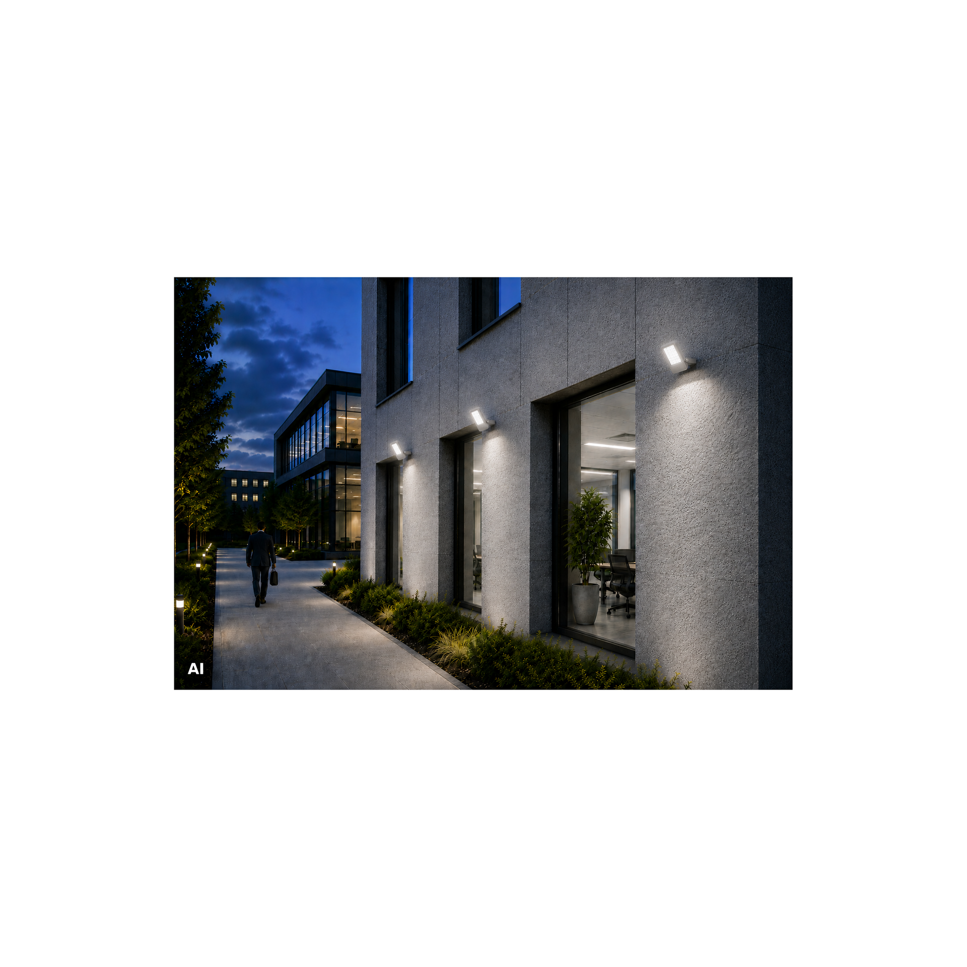 CoreLine Tempo All-in, Floodlight, 115 W, 7500 lm, 16100 lm, 3000 K, 4000 K, 5700 K, CRI80, Asimmetrica – Immagine 15 di 16