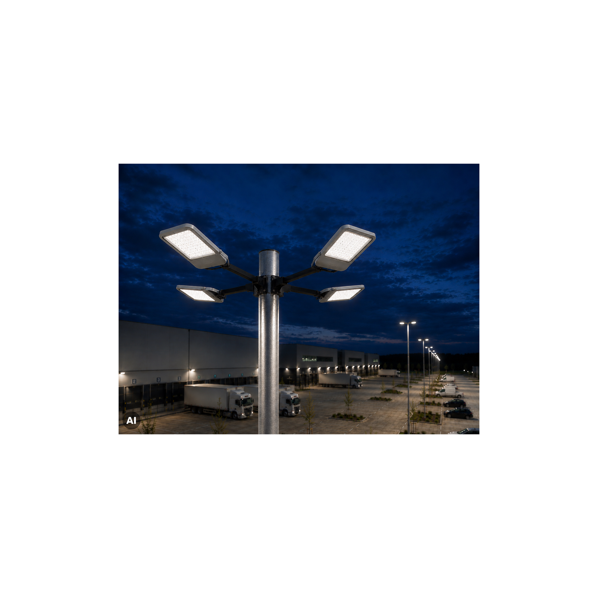 CoreLine Tempo All-in, Floodlight, 115 W, 7500 lm, 16100 lm, 3000 K, 4000 K, 5700 K, CRI80, Asimmetrica – Immagine 11 di 16