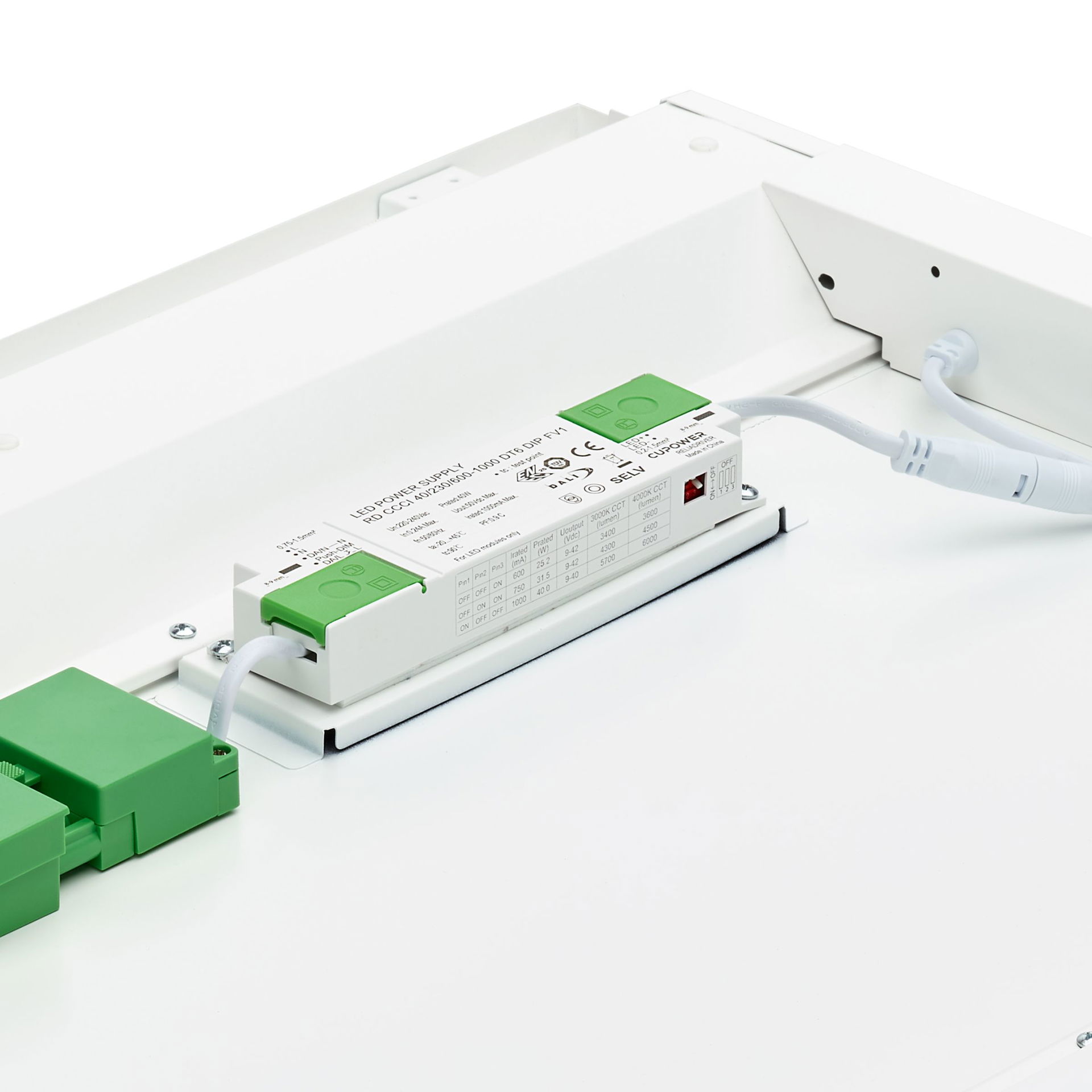 CoreLine da incasso gen 4, All-in, 38.5 W, 23 W, 600x600 mm, VPC, 3400 lm, 4300 lm, 5700 lm, 3000 K, DALI, UGR19, EL-ready – Immagine 8 di 11